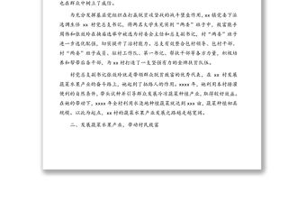 關于xx村脫貧攻堅成果的工作報告