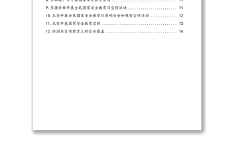 “全民國(guó)家安全教育日”活動(dòng)政務(wù)信息、工作簡(jiǎn)報(bào)匯編（12篇）