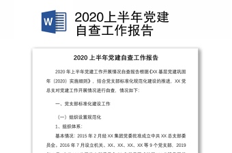 2021建党100半年工作报告