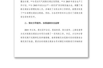 2021道路交通安全綜合整治專項行動半年工作總結