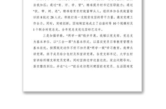 2021XXXX上半年抓基層黨建工作述職材料