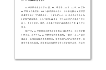 2021供銷社考察調(diào)研報(bào)告