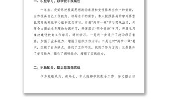 2021XXXX年地稅局副局長述職述德述廉報告