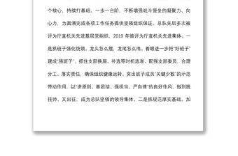 2021党建引领持续固本强基  抢抓机遇驱动提档升级  努力推进党支部建设取得新成效党总支工作总结