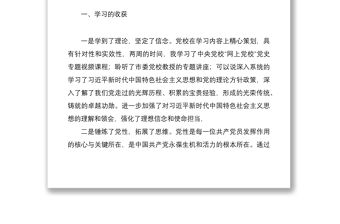 2021黨性鍛煉分析報告