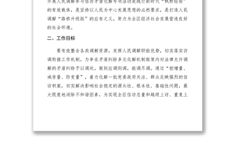 2021【工作方案】司法局人民調(diào)解參與信訪矛盾化解工作實施方案