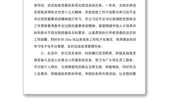 2021支部書記個人年度工作總結