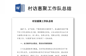 2022访惠聚驻村工作队第一书记工作总结