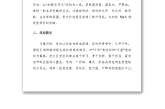 2021基層黨建示范點創(chuàng)建工作實施方案6篇