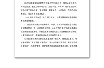 2021【原創(chuàng)】XX黨組關(guān)于巡察整改情況的黨內(nèi)通報(bào)