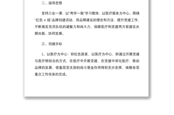 2021醫(yī)療系統(tǒng)黨支部“紅色e站”黨建品牌創(chuàng)建實施方案范文