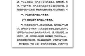 黨支部2019年主題教育專題組織生活會班子檢視問題清單及整改措施2篇