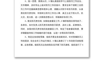 2021鄉鎮防汛搶險工作總結匯報