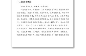 2021【計(jì)劃總結(jié)】XX鄉(xiāng)黨組織書記述職評(píng)議考核結(jié)果運(yùn)用情況報(bào)告