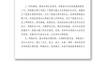 2021縣政協(xié)委員提案辦理情況督辦通報(bào)