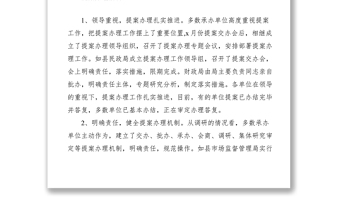 2021縣政協(xié)委員提案辦理情況督辦通報
