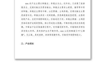 2021村級產(chǎn)業(yè)發(fā)展規(guī)劃