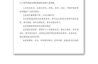 2021【工作方案】共青團縣委關于組建青年網(wǎng)絡文明志愿者二級分隊的工作方案