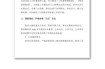 2021經費開支專項整治自查報告