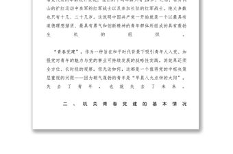 2021【調研報告】市委統戰部黨支部青春黨建工作探索與思考