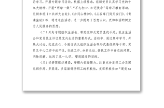 2021【6篇】黨總支、黨支部換屆工作報(bào)告（集團(tuán)公司、機(jī)關(guān)、基層、高校等）