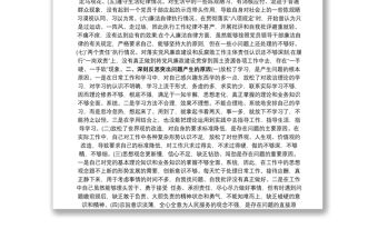 反思剖析材料：個人反思剖析材料