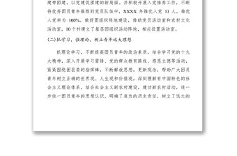 2021XXXX年鄉(xiāng)鎮(zhèn)團(tuán)委工作總結(jié)