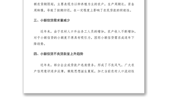 2021農(nóng)信社小額信用貸款存在的問題