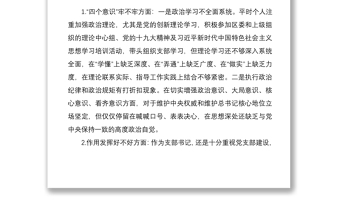 2021黨支部書記專題組織生活會個人對照檢查和總結(jié)講話