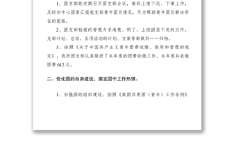 2021XXXX年團(tuán)支部工作總結(jié)