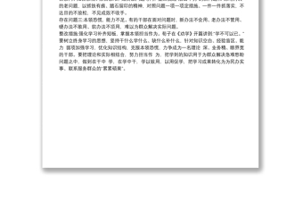 “我為群眾辦實(shí)事”“問題清單”及整改措施
