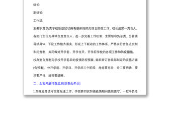 (6篇)2021年中小學(xué)秋季開學(xué)疫情防控工作的預(yù)案