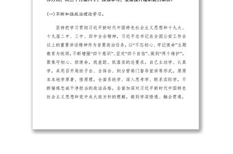2021副縣長、公安局長述職述廉述學述法報告