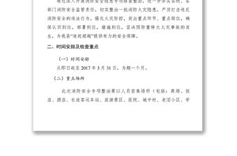 2021【工作方案】某縣消防安全隱患排查整治工作方案