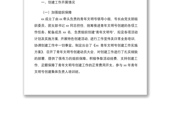 2021青年文明號創(chuàng)建工作匯報范文工作報告總結(jié)