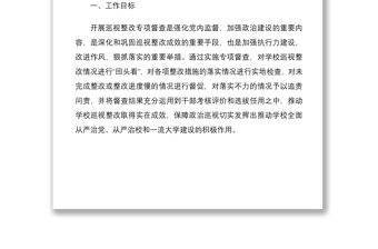 2021巡視巡察整改專項督查實施方案范文3篇