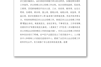 2021非公黨建工作情況匯報(bào)