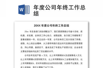 2021年度公司年終工作總結