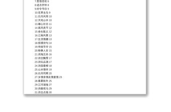 寫作1000句古詩(shī)詞分類匯編