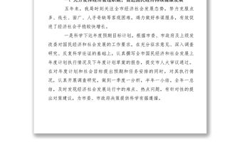 2021發(fā)改局過去五年工作總結(jié)暨今后五年工作安排