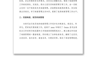 2021檔案執法檢查自查報告