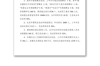 2021XXXX年就業(yè)局上半年工作總結(jié)及下半年工作打算