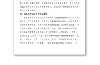 2021在全區招商引資會議上的典型發言