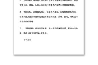 2021分公司市場開發部培訓方案