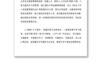 2020年黨建工作總體情況匯報及下一步計劃范文稿