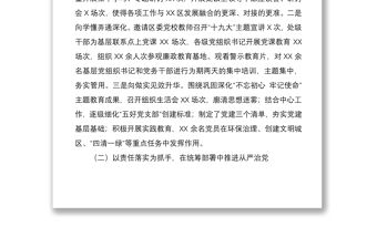 2020年上半年落實(shí)全面從嚴(yán)治黨主體責(zé)任情況報(bào)告