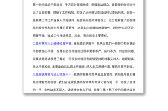 X縣長關于新冠肺炎疫情防控不力問題的反思檢討