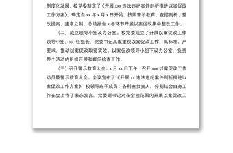 2021“以案促改”整改工作總結范文