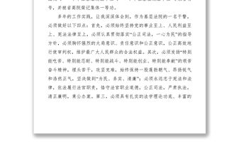 2021法院總結表彰會先進個人代表發言稿