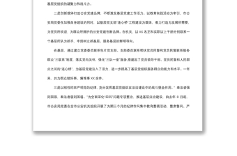 2021公安局抓基層黨建工作專(zhuān)項(xiàng)述職報(bào)告